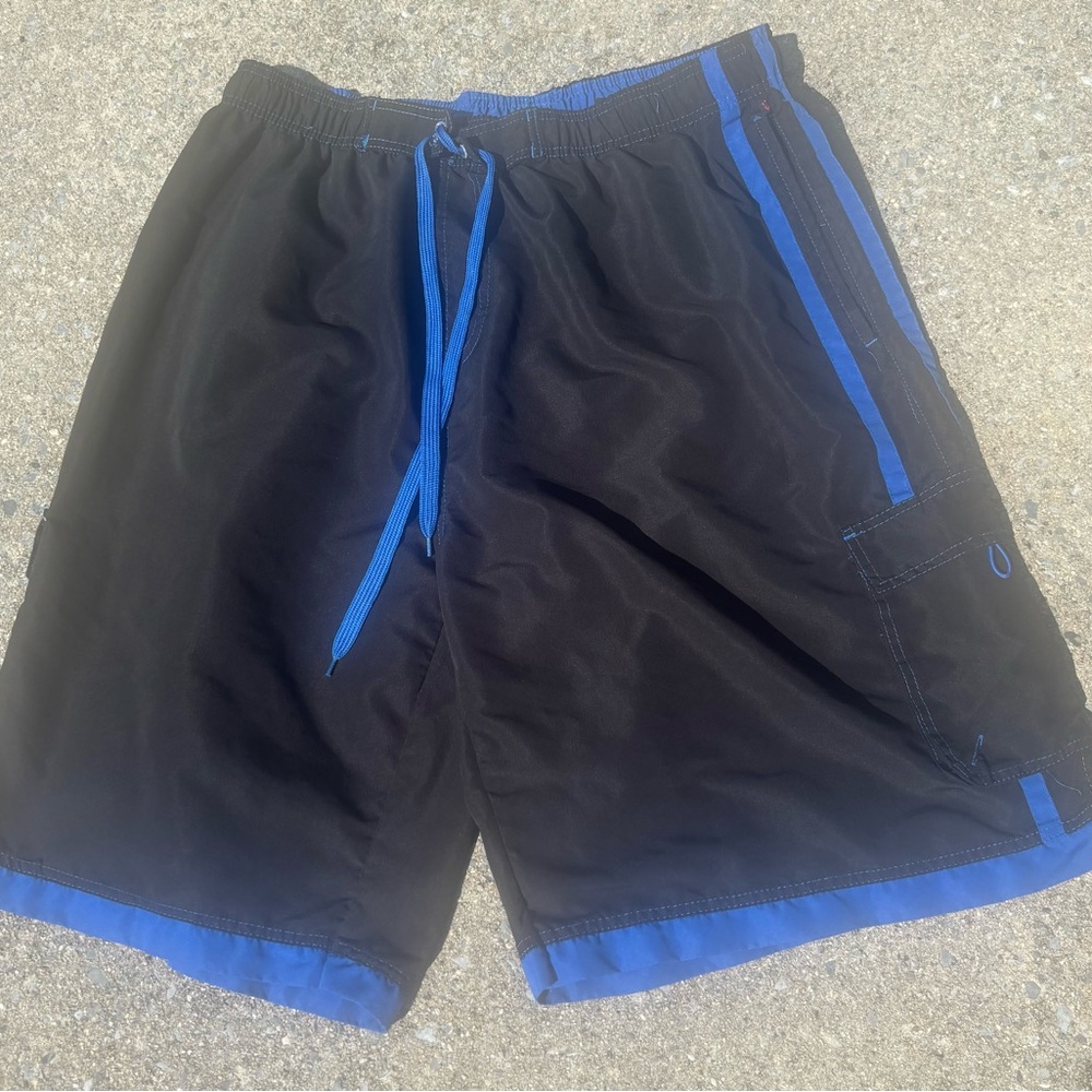 Black and Blue NBN Gear Athletic Swim ShortsSize 4XL